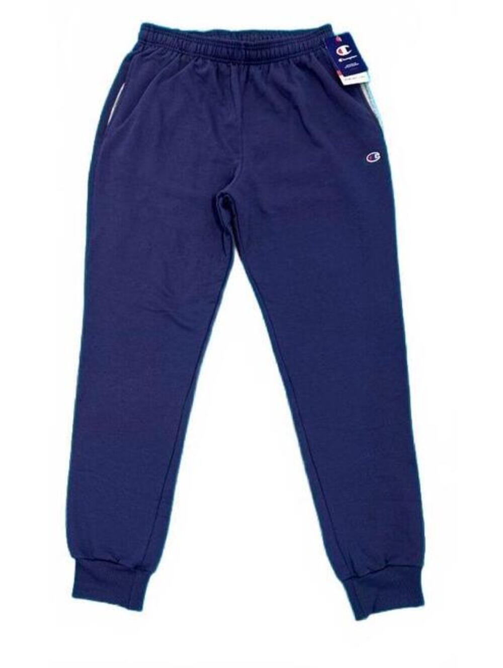 NWT Champion Men's Powerblend Joggers Fleece Navy Blue Sweatpants Size Large L